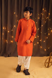 Kidoz Kloset - Tangy Orange Kurta Pajama For Boy