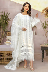 Arif Ashraf - ZUNUN - Offwhite - Raw Silk and Organza - 3 Piece