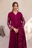 Natasha Kamal - Palma - plum - Woolen - 3 Piece