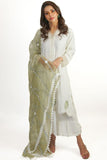 Urooj Fahd - Article 04 - white ,green - 3 Piece - Studio by TCS