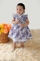 Hummingbirds - Lace & Lavender dress - Lawn Cotton - 1 Piece