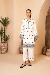 Allure by IH - JUNE - White - Raw Silk - 2 Piece