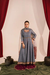 Zaaviay-Lilac Breeze-Lavender-Chikankari-3 Piece