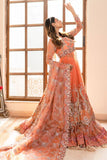 Zahra Ahmad - GLB-05 - Peach - Organza - 3 Piece
