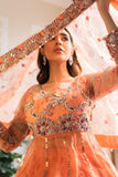 Zahra Ahmad - GLB-05 - Peach - Organza - 3 Piece