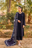 Natasha Kamal - Black Coord Set with Printed Silk Dupatta - 3 Pieces