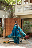 Omal by Komal - Taliya Khaddar Suit For Women - Teal - 3 Piece