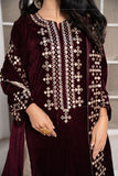 Laleen Marigold Suit Maroon 3 Piece