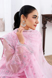 Fozia Khalid - GULAB - Organza & Raw Silk - Pink - 4 Piece