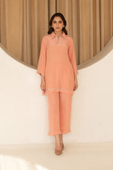 Allure by IH - URWA - Peach - Thai Silk - 2 Piece