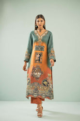 Shamaeel - Heritage Kurta Viscose Silk Suit For Women - Multicolor - 2 Piece