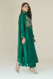 Gul E Noor - Tanish - Green - Pure Sheesha Silk - 3 Piece