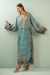 Shamaeel - Teal Heritage - Viscose Silk/Cotton Silk