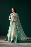 Malook - Feroza - green - silk - 3 Piece