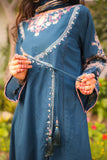 Omal by Komal - Warsha - Teal - Lawn & Chiffon - 3 Piece