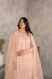 Laleen - Rosee Organza Sharara For Women - Peach Pink - 3 Piece