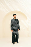 DEEPAK & FAHAD - Aariz - Black & White - cotton-silk - 2 Piece
