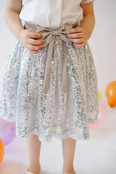 Hummingbirds - Starlight Sequin Skirt - Silver - 1 Piece