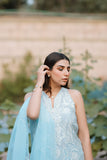 Reema Ahsan - Faya - Kora Cotton & Raw Silk with Organza - Ice Blue - 3 Piece