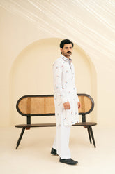 DEEPAK & FAHAD - Nayel - White - cotton - 2 Piece