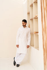 DEEPAK & FAHAD - Ehan - White - cotton - 2 Piece