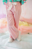 Hummingbirdspk - Pretty in Pink cotton chambary Bow Pants - 1 Piece