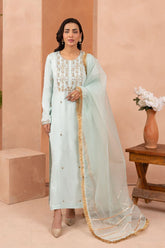 Allure by Ih - ALYSA - Mint - Raw Silk - 3 Piece