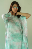 Gul E Noor - Pearl Hue - Pink Green grey - Butter Silk - 2 Piece