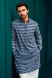DEEPAK & FAHAD - Kian - Navy Blue - cotton - 2 Piece