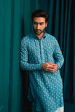 DEEPAK & FAHAD - Aven - Blue & White - cotton - 2 Piece