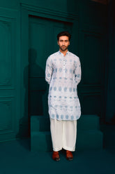 DEEPAK & FAHAD - Yazdam - Blue - cotton - 2 Piece