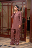 Alishba Kashif - Mocha Muse Viscose Suit For Women - Brown - 2 Piece