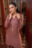 Alishba Kashif - Mocha Muse Viscose Suit For Women - Brown - 2 Piece
