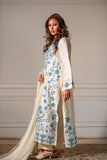 Yasmin Zaman - Butter Sheesha mat finish Suit For Women - Ivory - 3 Piece