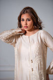 Yasmin Zaman - Butter Sheesha mat finish Suit For Women - Ivory - 3 Piece