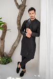 Shahjahan - Soft Lawn - Fine Quality - Black Embroidered Kutra Trouser - 2 Piece