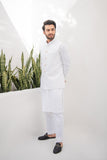 Shahjahan - Wash & Wear - Off White Waistcoat - 1 Piece