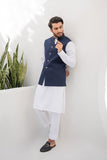 Shahjahan - Wash & Wear - Blue Waistcoat - 1 Piece