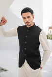 Shahjahan - Wash & Wear - Black on Off White - 3 Piece