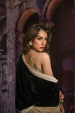 Maheen Khan - GARBO CAPE JACKET - Black - Velvet Silk - 1 Piece