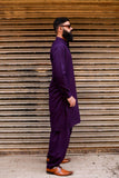 AlifYay Purple Kameez Shalwar 2 piece AY-008-cotton