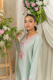 Alishba Kashif - Saahil - Mint - Viscose Silk - 3 Piece