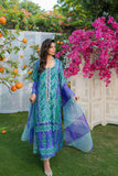 Shehrnaz - SHK-1270 - Kaftan - Purple & Mint - Silk / Organza - 3 Piece