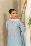 Alishba Kashif - Zehan - Blue - Viscose Silk - 3 Piece