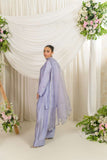 Alishba Kashif - Sahar - Lavender - Tusser Silk - 3 Piece