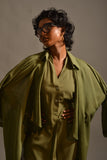 Gulabo - OLIVE DUSTER COAT - Swiss Lawn - Olive Green - 1 Piece