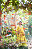 Sajal Aly in Pinktree - Secret Garden - Yellow - 3 Piece