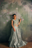 Yasmin Zaman Meera Lehnga choli Grey 3 Piece
