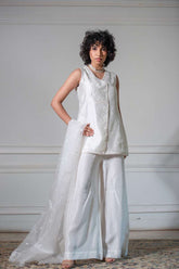 Yasmin Zaman - Butter Sheesha mat finish Suit For Women - Ivory - 3 Piece