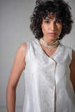 Yasmin Zaman - Butter Sheesha mat finish Suit For Women - Ivory - 3 Piece